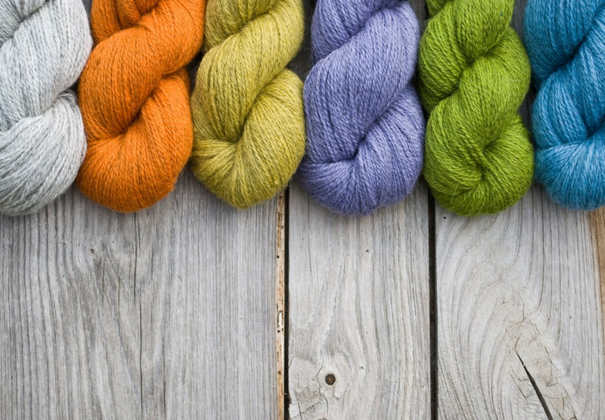 Pelote Violet Gris De Lin 100% Acrylique Azurite X10 - 50 Gr