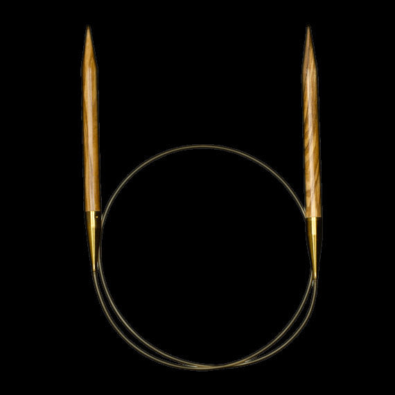 Addi Olive Wood Circular Needles 60cm